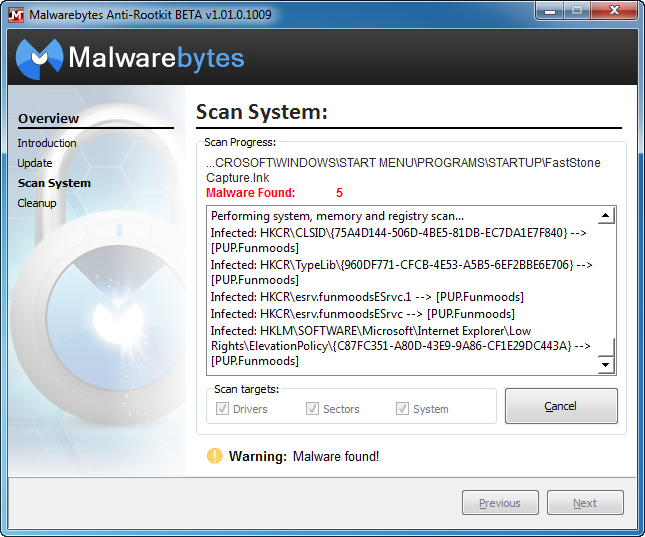 Malwarebytes Anti-Rootkit Ekran Görüntüsü - Gezginler