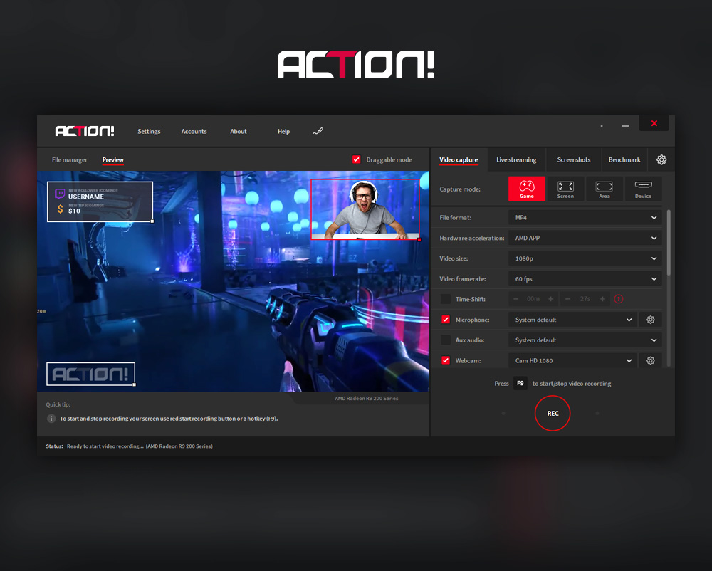 Action setup. Mirillis Action. Action программа. Mirillis Action 5. Экшен программа для записи видео.