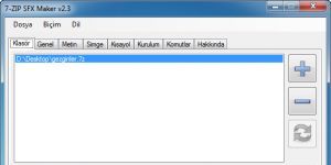 7-ZIP SFX Maker Ekran Grnts
