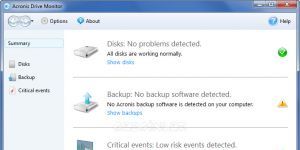 Acronis Drive Monitor Ekran Grnts