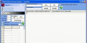 AGSoft Sakncallar Listesi Hzl Arama Program Ekran Grnts