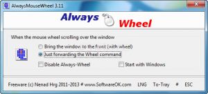 AlwaysMouseWheel Ekran Grnts