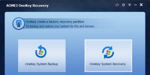 AOMEI OneKey Recovery Ekran Görüntüsü
