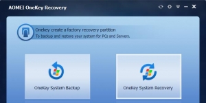 AOMEI OneKey Recovery Ekran Grnts