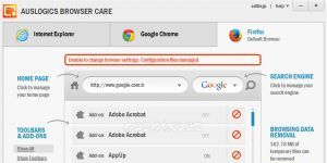 Auslogics Browser Care Ekran Grnts