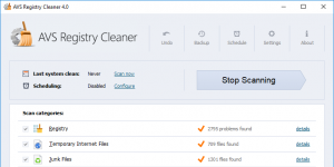 AVS Registry Cleaner Ekran Görüntüsü