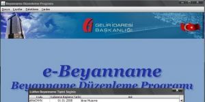 Beyanname Dzenleme Program Ekran Grnts