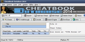 CheatBook-DataBase Ekran Görüntüsü
