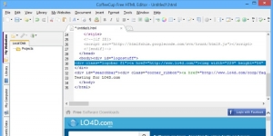 CoffeeCup Free HTML Editor Ekran Grnts