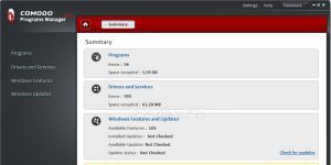 Comodo Programs Manager Ekran Grnts