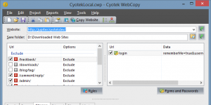 Cyotek WebCopy Ekran Grnts