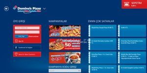 Domino's Pizza Trkiye Ekran Grnts