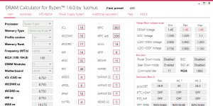 DRAM Calculator for Ryzen Ekran Grnts