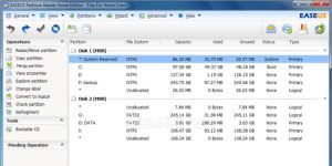 EaseUS Partition Master Free Ekran Grnts
