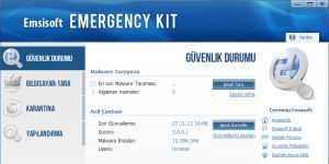 Emsisoft Emergency Kit Ekran Grnts