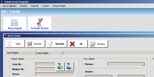 Fenesoft Teknik Servis Takip Programı Ekran Görüntüsü