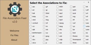 File Association Fixer Ekran Görüntüsü