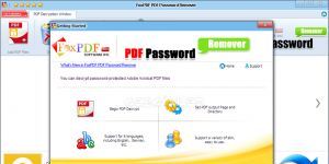 FoxPDF PDF Password Remover Ekran Grnts