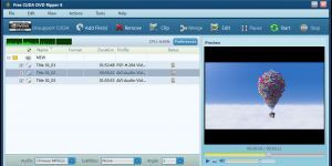 Free CUDA DVD Ripper Ekran Görüntüsü