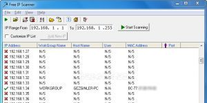 Free IP Scanner Ekran Grnts