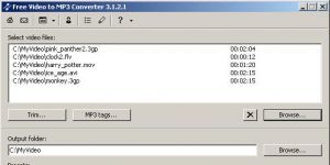 Free Video to MP3 Converter Ekran Grnts