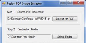 Fusion PDF Image Extractor Ekran Grnts