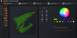 Gigabyte Control Center Ekran Grnts