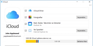 Windows iin iCloud Ekran Grnts