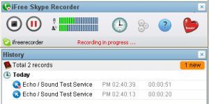 iFree Skype Recorder Ekran Görüntüsü