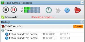 iFree Skype Recorder Ekran Grnts