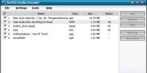 ImTOO Audio Encoder Ekran Grnts