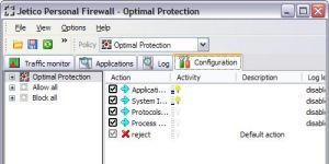 Jetico Personal Firewall Ekran Grnts