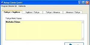 Kolay Cmle eviri Ekran Grnts