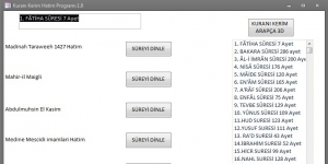 Kuran Kerim Hatim Program Ekran Grnts