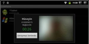 LANPhone Android Ekran Grnts