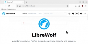 LibreWolf Ekran Grnts