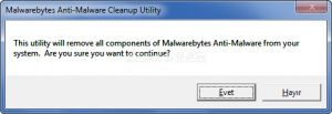 Malwarebytes Anti-Malware Cleanup Utility Ekran Grnts