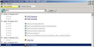 MiTeC Internet History Browser Ekran Grnts