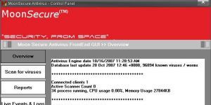Moon Secure Antivirus Ekran Grnts