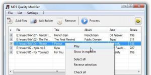 MP3 Quality Modifier Ekran Grnts