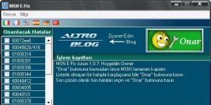 MSN E-Fix Ekran Görüntüsü