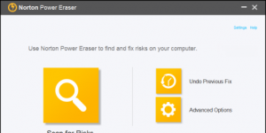 Norton Power Eraser Ekran Görüntüsü