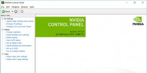 NVIDIA Control Panel Ekran Görüntüsü