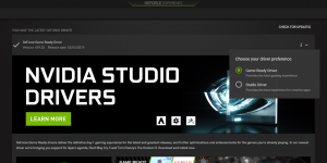 NVIDIA Studio Driver Ekran Görüntüsü
