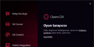 Opera GX Ekran Grnts