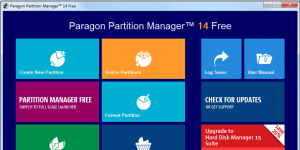 Paragon Partition Manager Free Edition Ekran Grnts