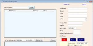 Personel Avans Maa Takip Program Ekran Grnts