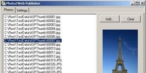 Photo2Web Publisher Ekran Grnts