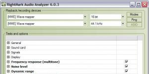 RightMark Audio Analyzer Ekran Grnts