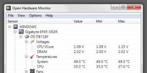 Open Hardware Monitor Ekran Grnts